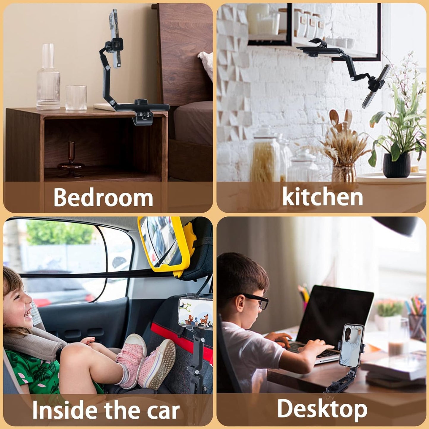 Adjustable Cellphone Holder 360° for iPhone and Other Cellphone, Car Accessories