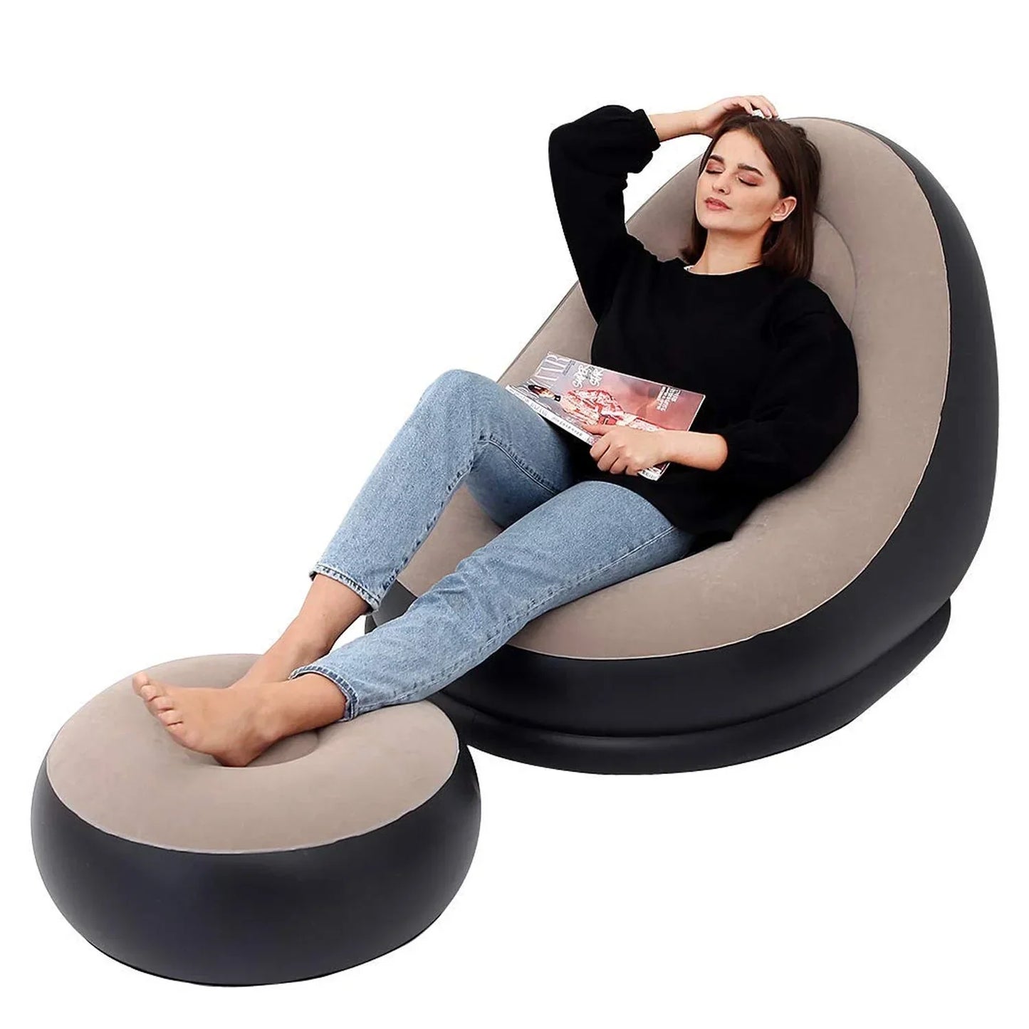 ýýýýPortable Indoor/Outdoor Air Couch + Pumpýýýý