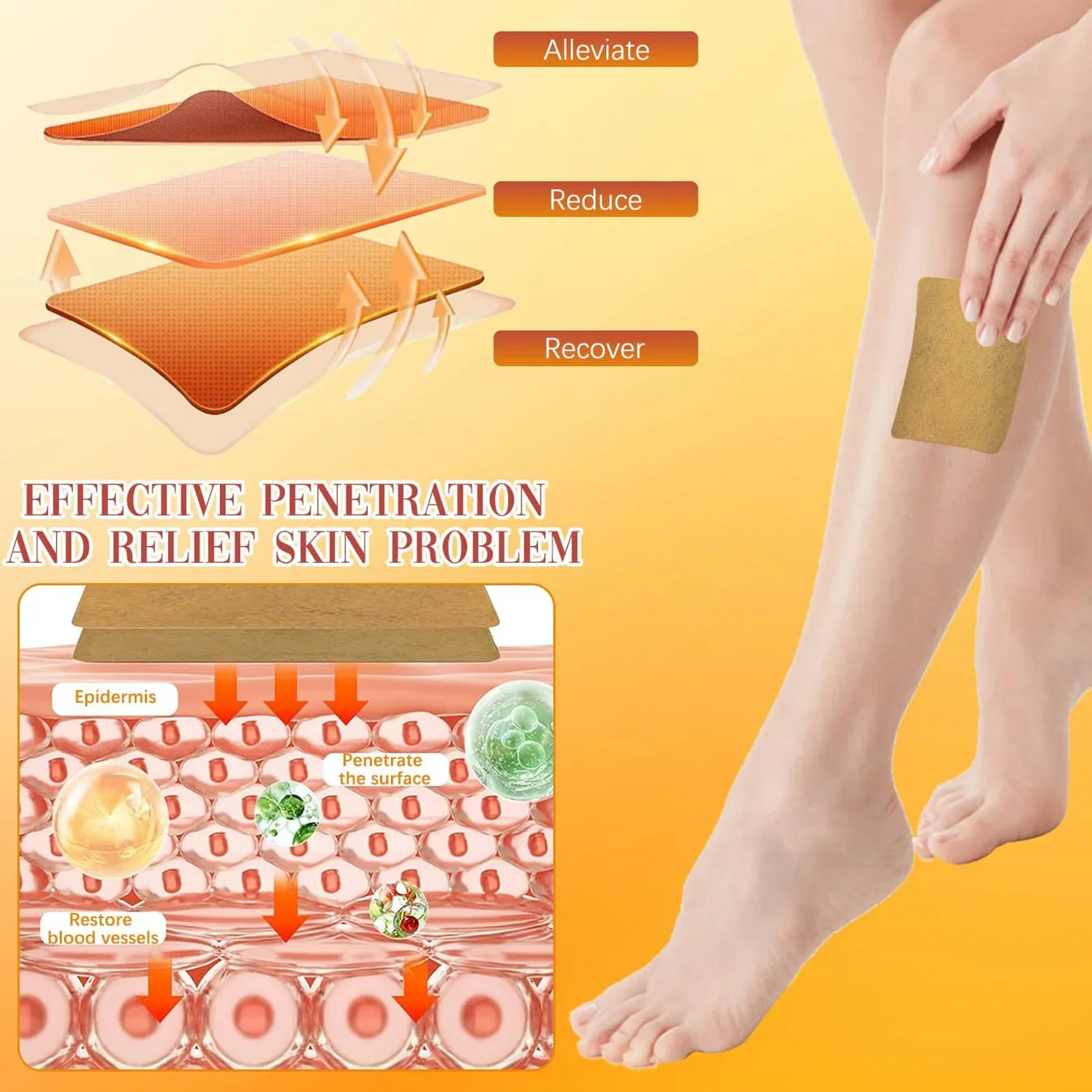 Kenko Spider &amp; Varicose Vein Patches | Natural Herbal Therapy